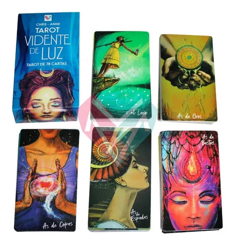 Tarot Vidente De Luz en Español Light Seer's 12x7 Plastificado