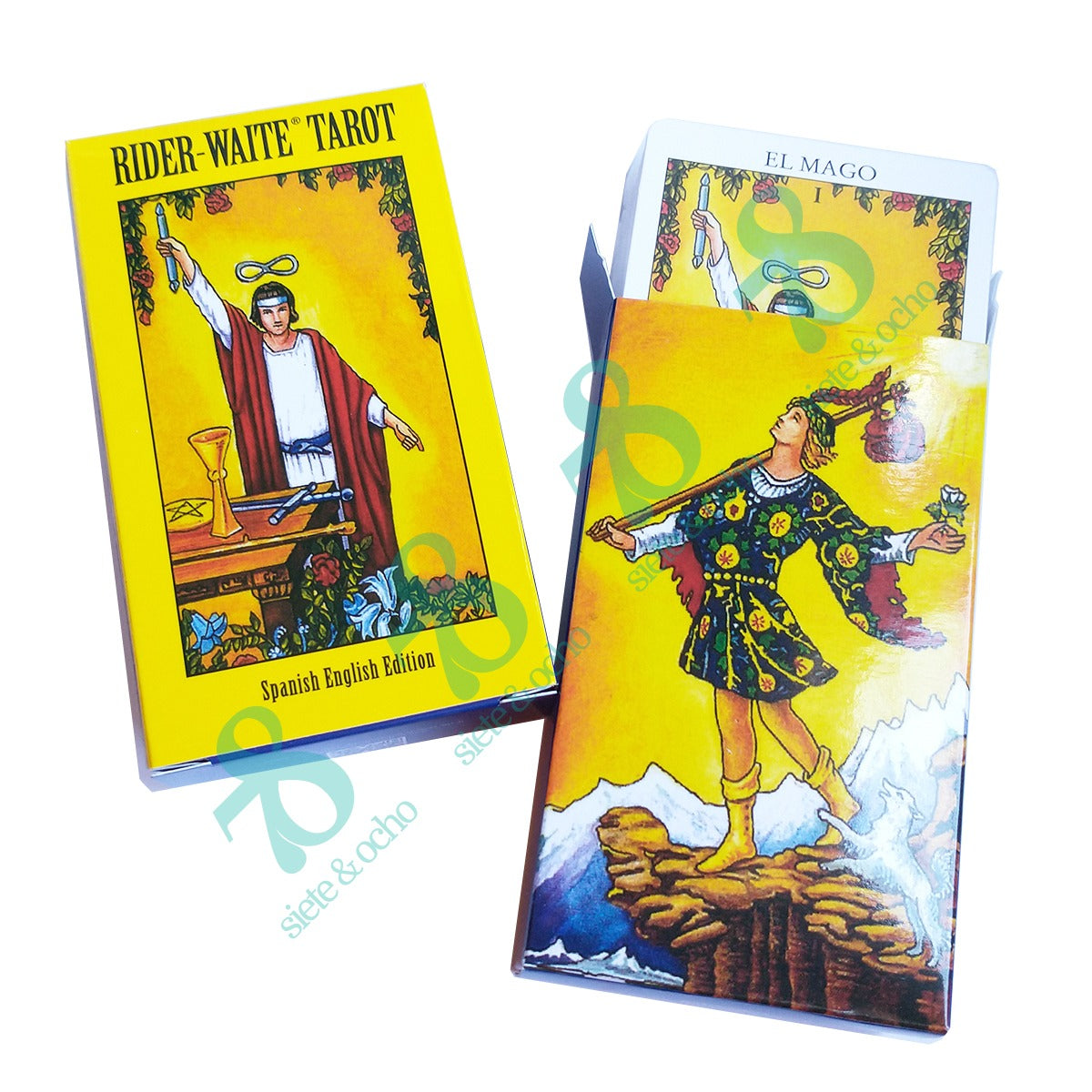 Tarot Rider Waite Radiant Económico de bolsillo 6x10cm Español e Inglés