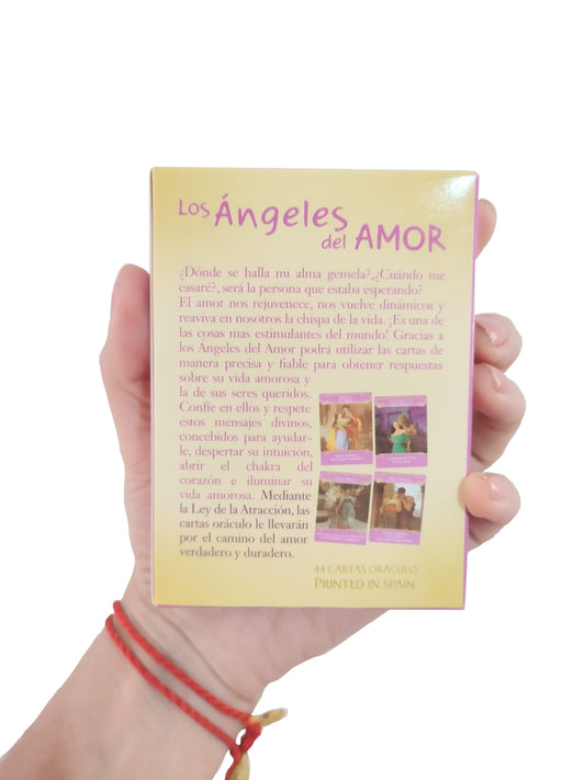 Oráculo De Los Ángeles Del Amor en Español Plastificado 10x7cm