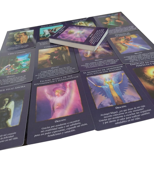 Oráculo 44 Cartas en Español Arcángel Miguel 9x12.5cm