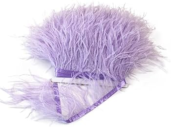 2 Metros Cinta Plumas avestruz Naturales Para Artesanias y manualidades corta.