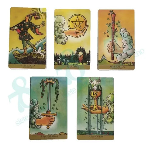 Tarot Rider Radiant Wise Spirit Plastificado Económico Español 12x7cm + Manual