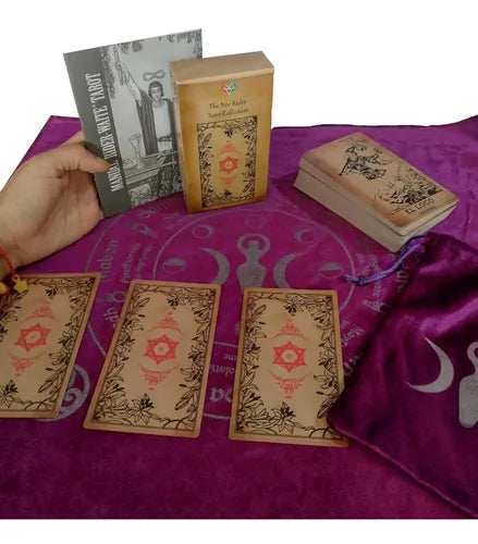 Tarot Neo Rider Waite Premium 12x7cm Edicion Español e Inglés + Manual en español