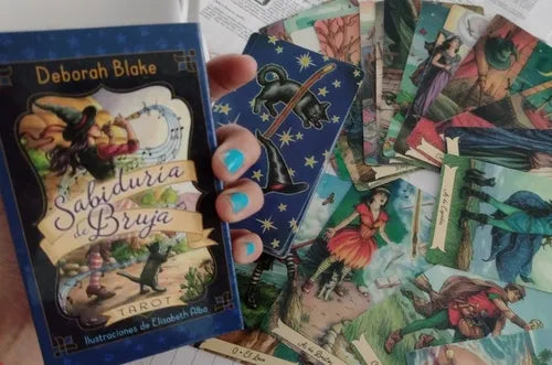 Tarot Sabiduría De Bruja Del Día A Dia Cartas Y Manual PDF en Español 12x7cm