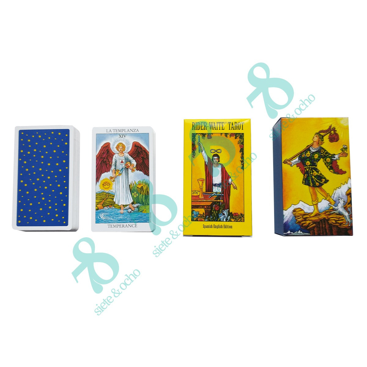 Tarot Rider Waite Radiant Económico de bolsillo 6x10cm Español e Inglés