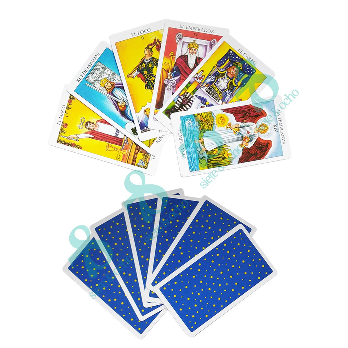 Tarot Rider Waite Radiant Económico de bolsillo 6x10cm Español e Inglés
