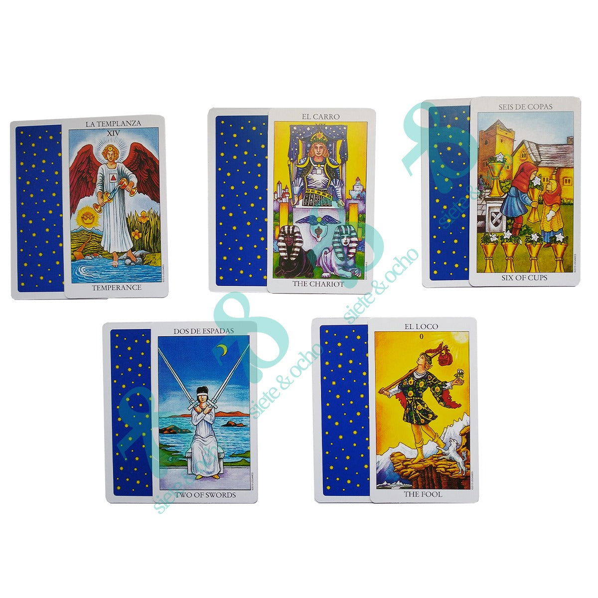Tarot Rider Waite Radiant Económico de bolsillo 6x10cm Español e Inglés