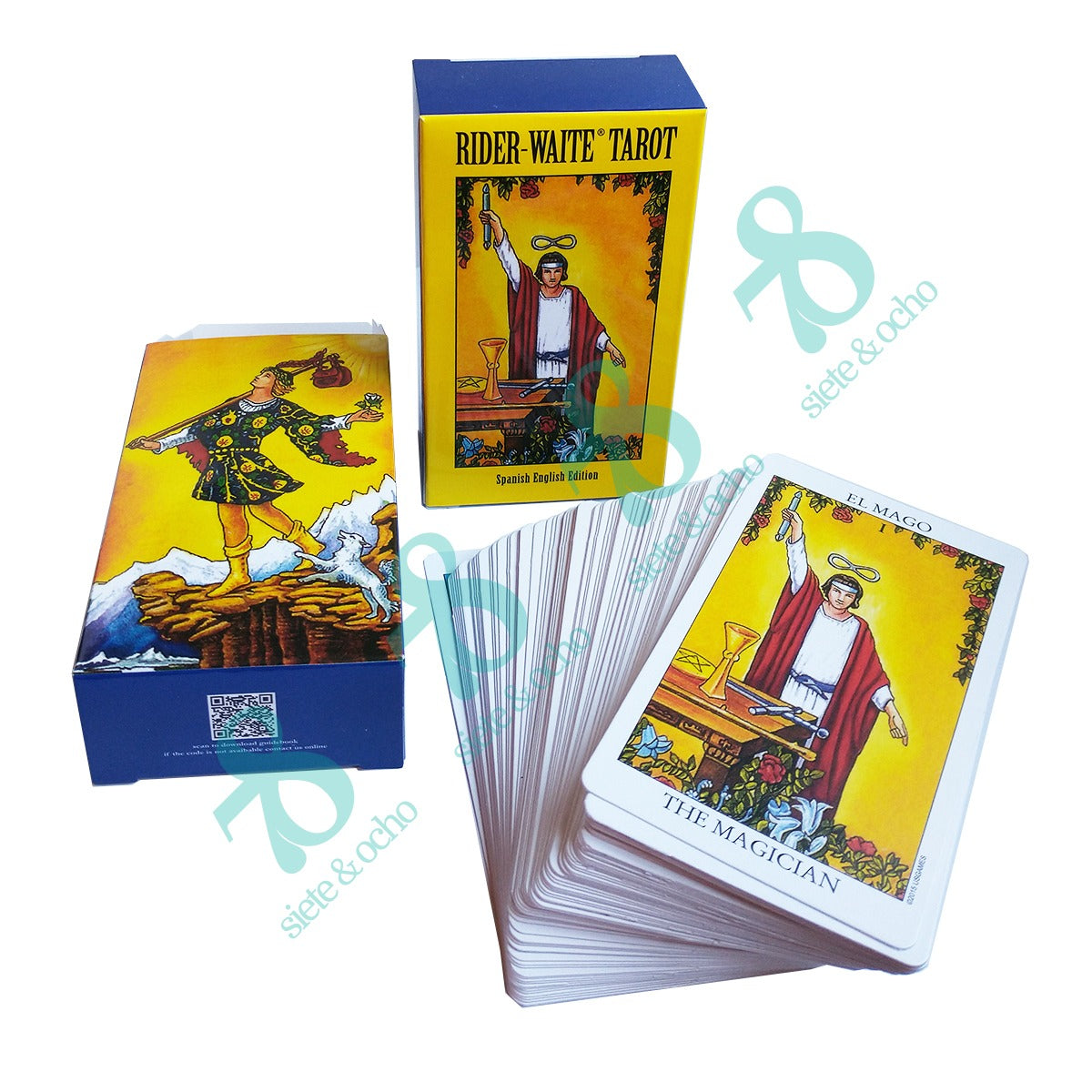 Tarot Rider Waite Radiant Económico de bolsillo 6x10cm Español e Inglés