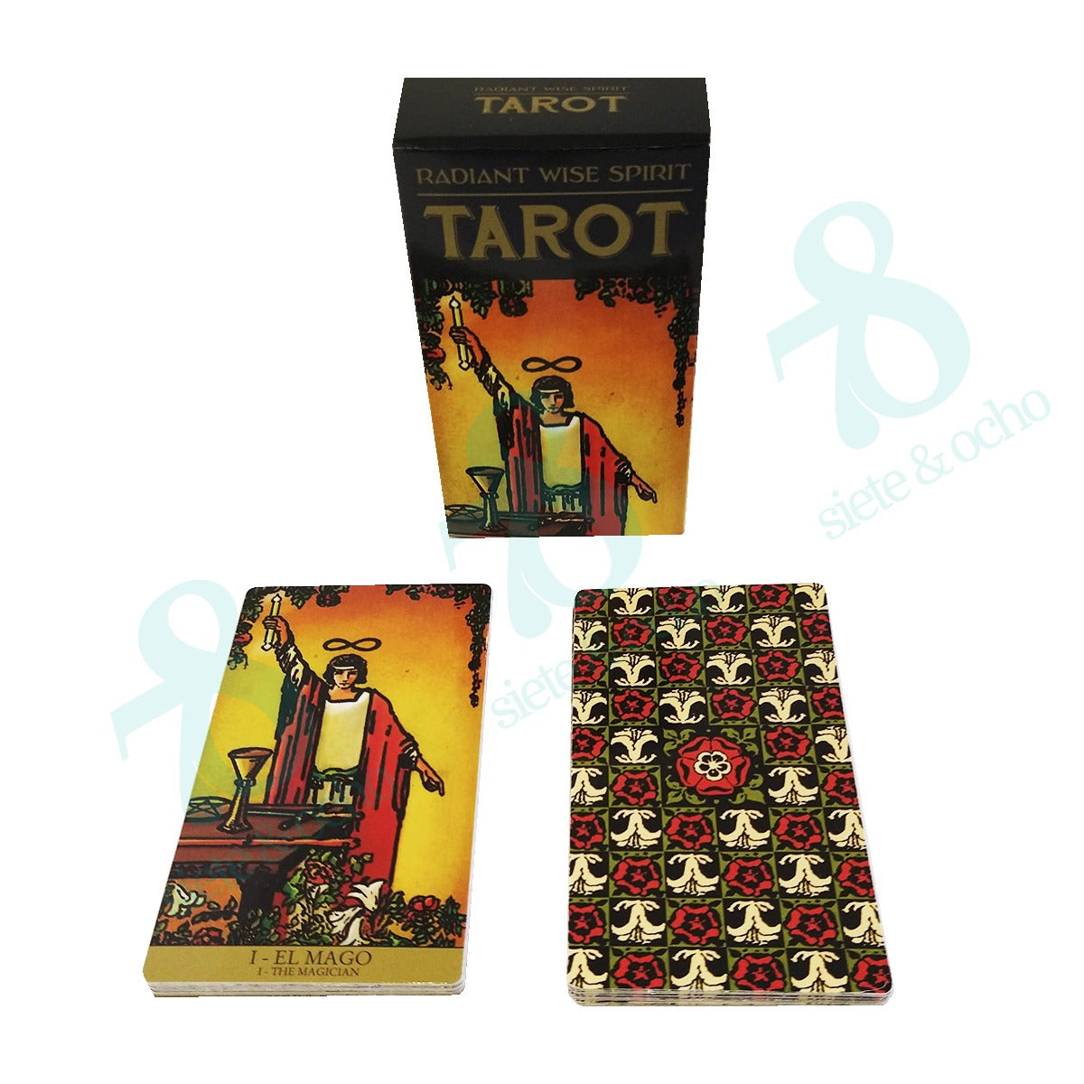 Tarot Rider Radiant Wise Spirit Plastificado Económico Español 12x7cm + Manual