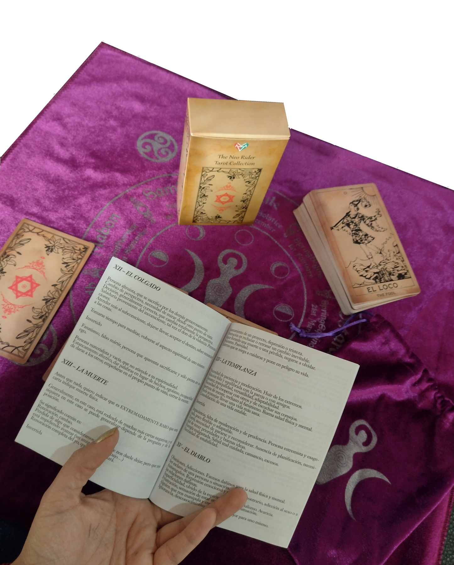 Tarot Neo Rider Waite Premium 12x7cm Edicion Español e Inglés + Manual en español