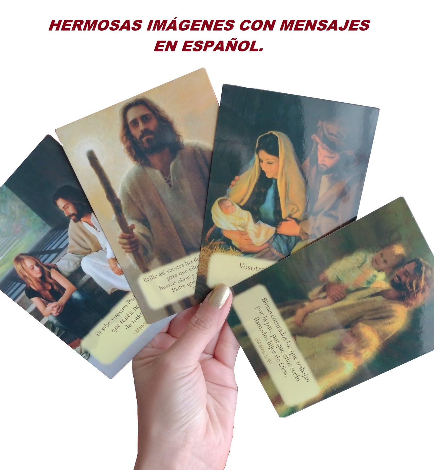 Oráculo Mensajes De Amor De Jesús Español Plastificado 12.5x9cm