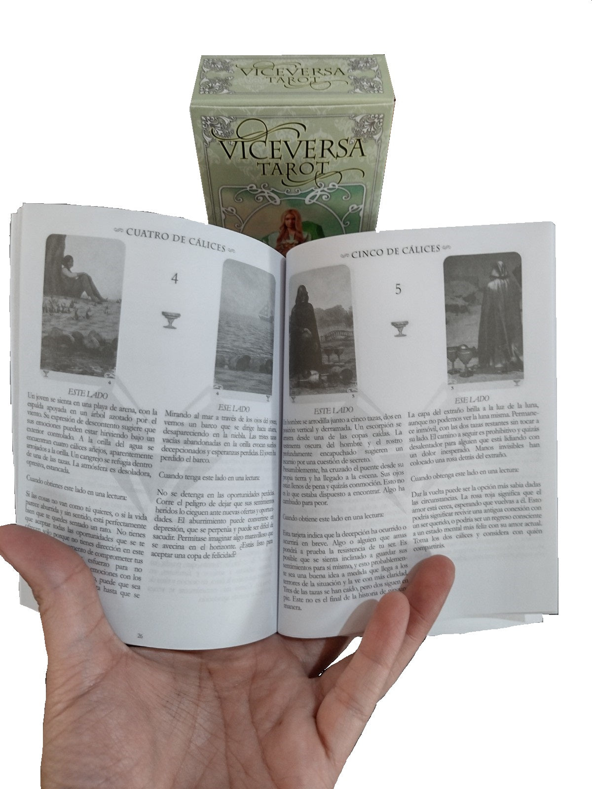 Tarot Viceversa Plastificado 12x7cm en Español + Manual impreso