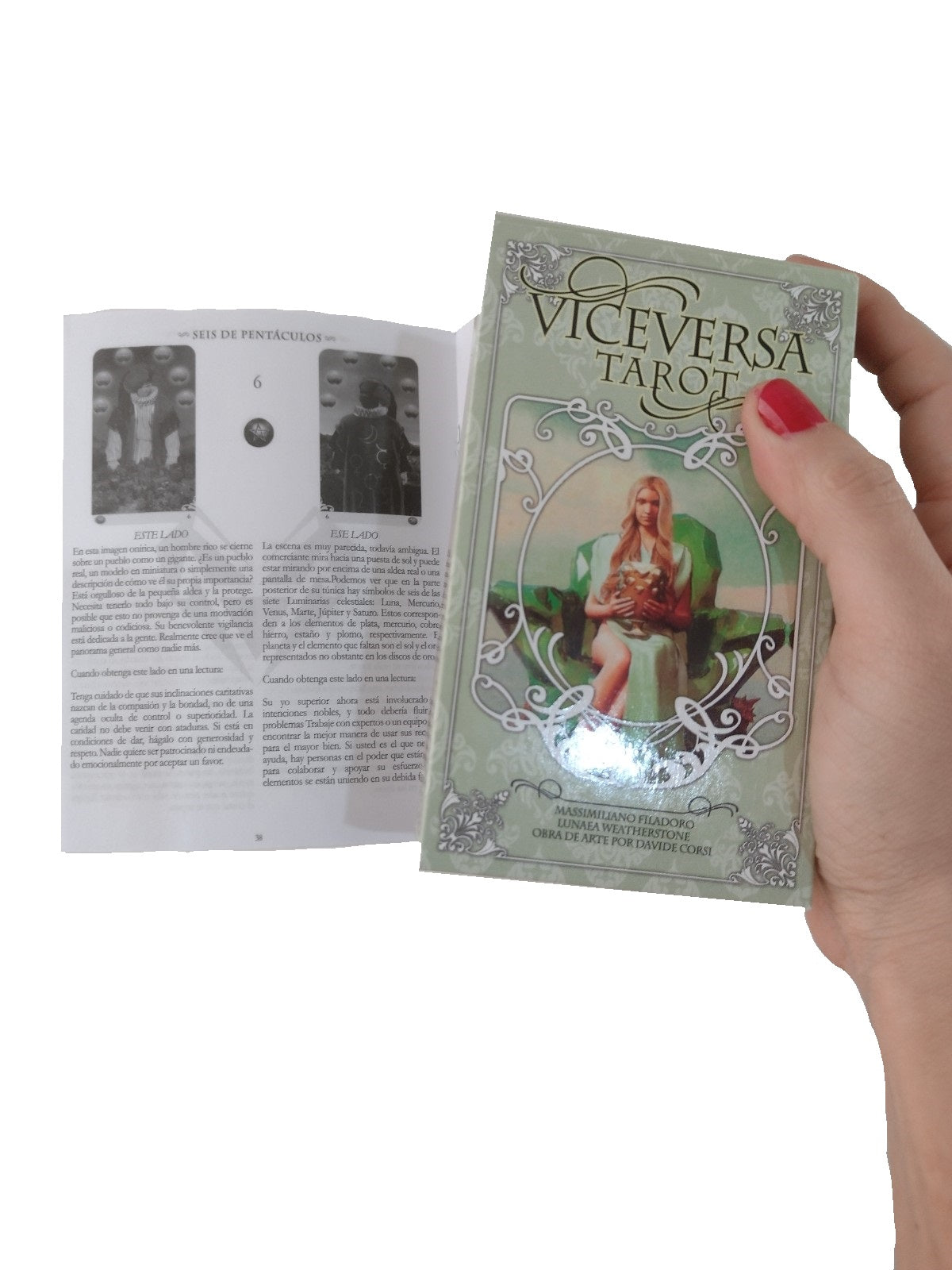Tarot Viceversa Plastificado 12x7cm en Español + Manual impreso